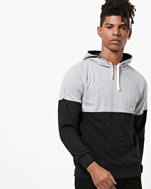 Colourblock Hooded Sweatshirt