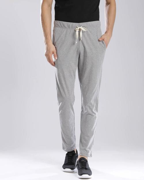 Men Slim Fit Track Pants with Drawstring Fastening