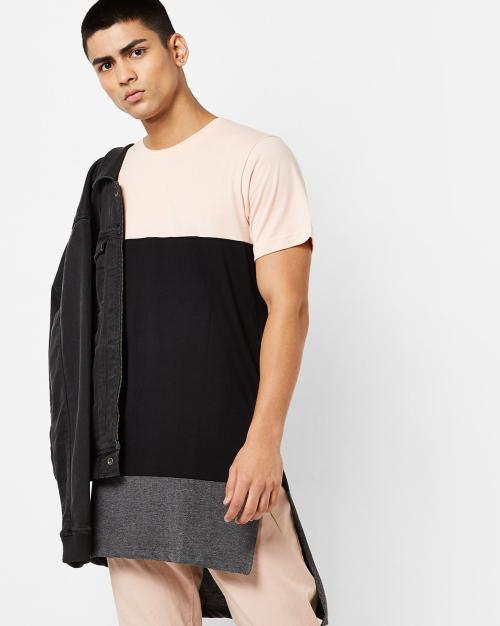 Slim Fit Cut & Sew Longline T-shirt