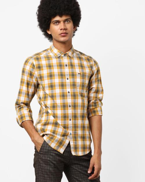 Checked Shirt with Patch Pocket