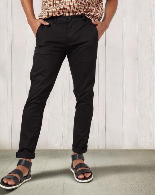 Flat-Front Slim Fit Chinos