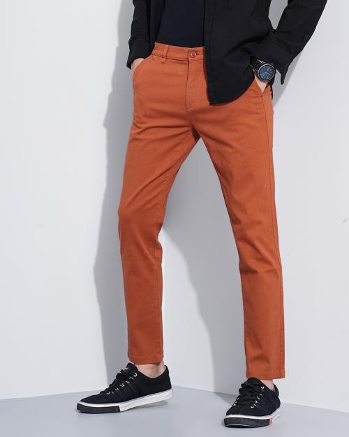 Mid-Rise Slim Fit Chinos