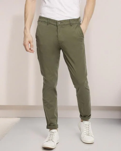 Flat-Front Slim Fit Chinos