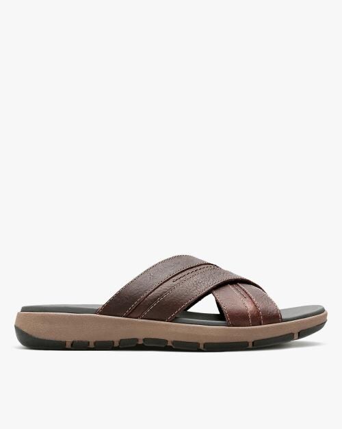 Brixby Cross Strappy Slip-On Sandals