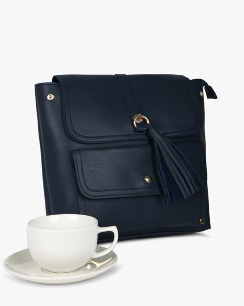 Textured Backpack with Adjustable Shoulder Strap