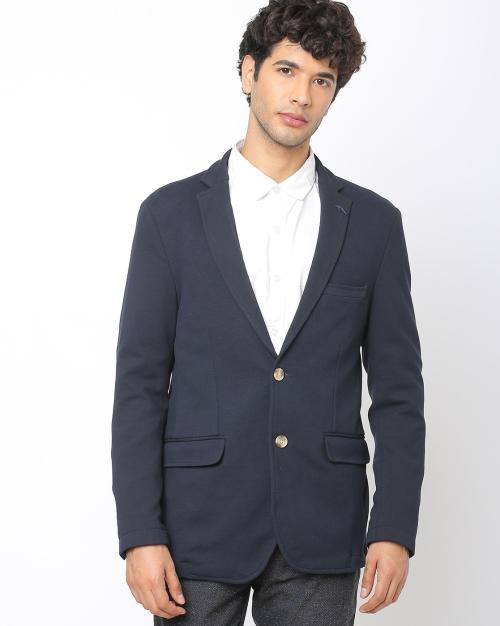 Blazer with Flap Pockets