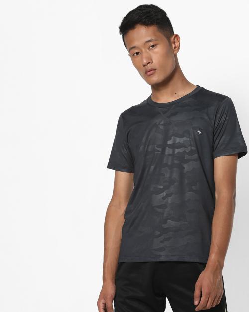Camouflage Print Slim Fit T-shirt