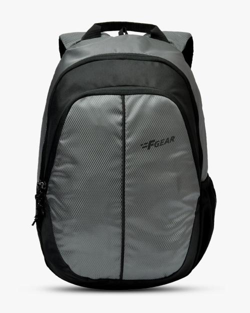 Textured Backpack with Stash Pocket