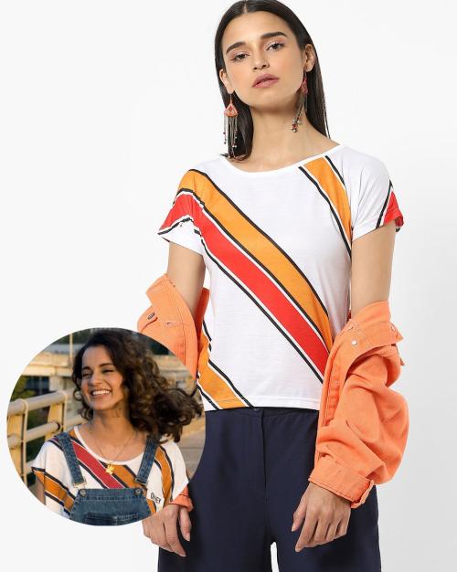 Printed Top with Extended Sleeves