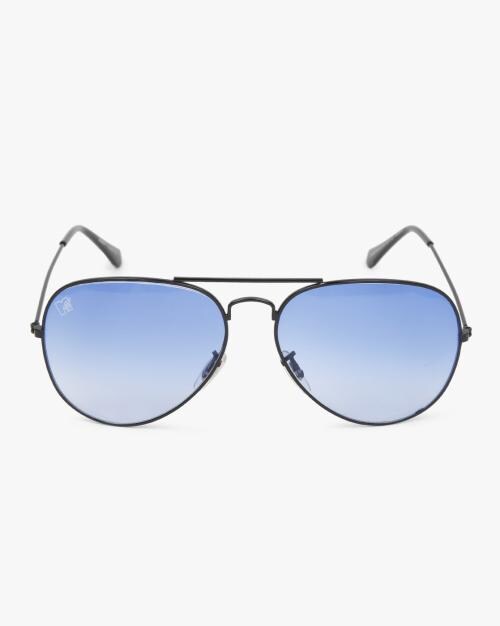 UV-Protected Aviator Sunglasses with Top Bar