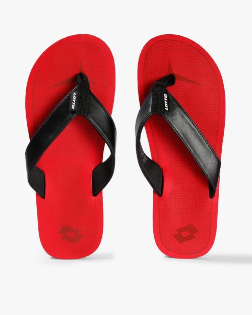 Textured Thong-Style Flip-Flops