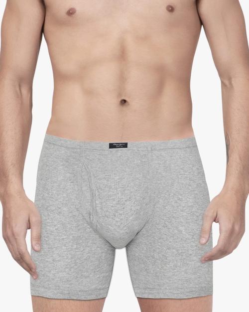 Mid-Rise Trunks with Elasticated Waistband