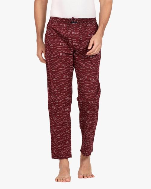 Typographic Print Pyjamas with Insert Pockets