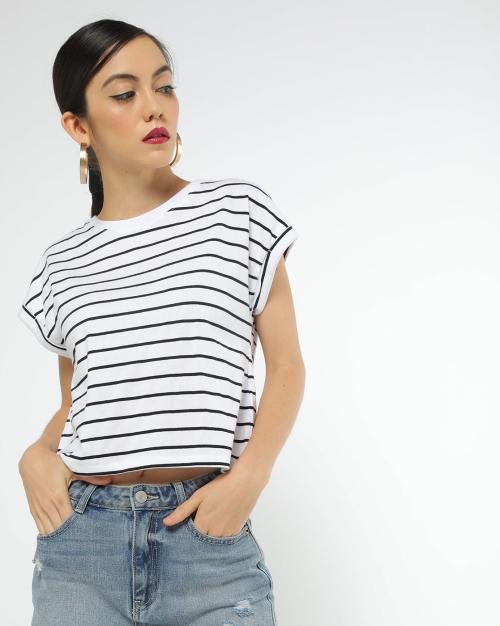 Striped Crew-Neck T-shirt