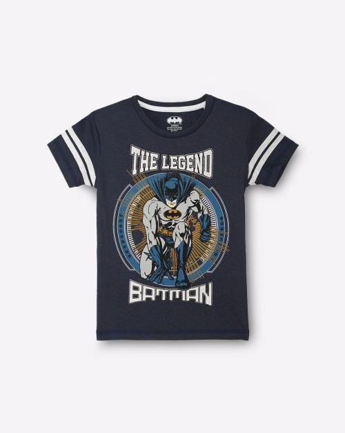 Batman Print Crew-Neck T-shirt