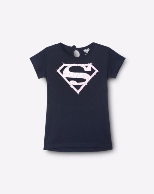Superman Print Crew-Neck T-shirt