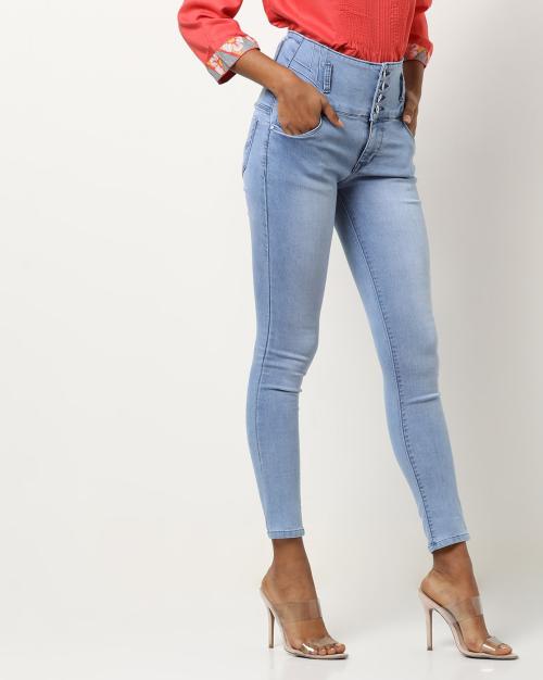 High-Rise Slim Fit Jeans