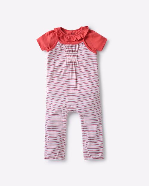 Striped Jumpsuit with Top