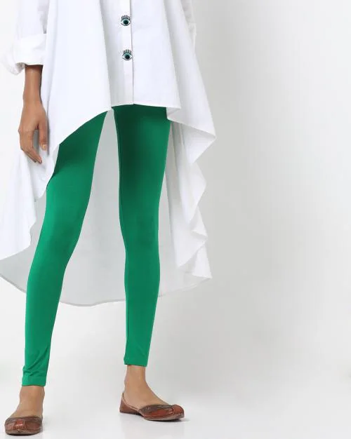 Ankle-Length Leggings with Elasticated Waist