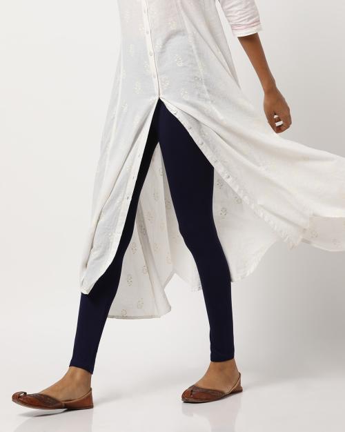 Ankle-Length Leggings with Elasticated Waist