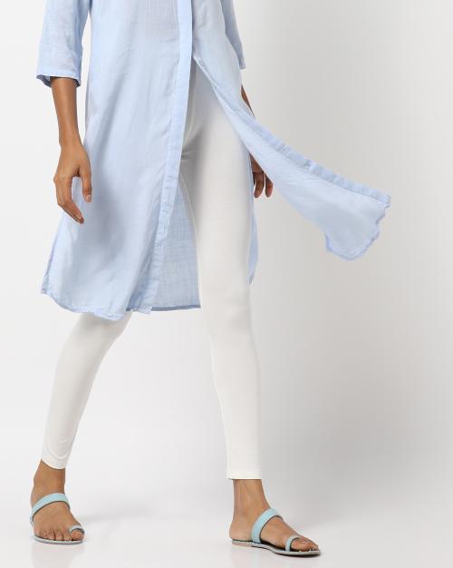 Mid-Rise Leggings with Elasticated Waist