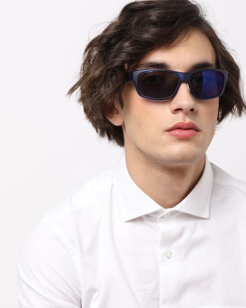 Full-Rim Rectangular Sunglasses