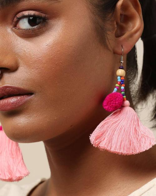 Thai Lanna Tribe Handmade Tassel Earrings