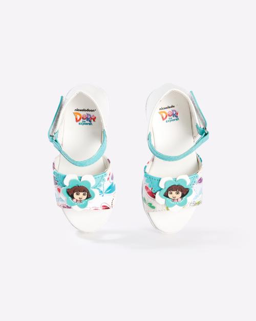 Dora Print Sandals with Velcro Closure