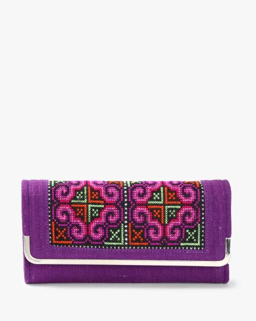 Thai Handmade Hmong Embroidered Fabric Wallet