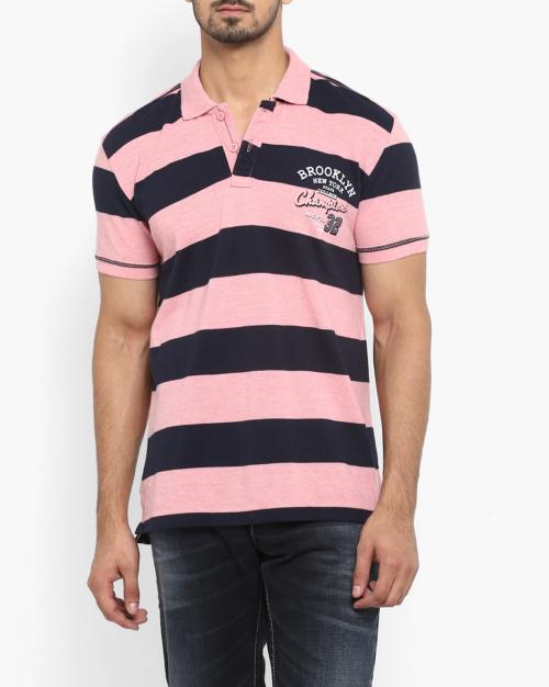 Striped Slim Fit Polo T-shirt