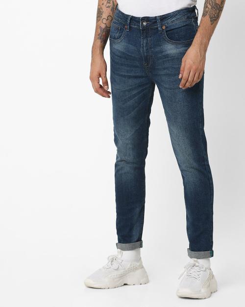 Mid-Wash Relaxed Fit Jeanss