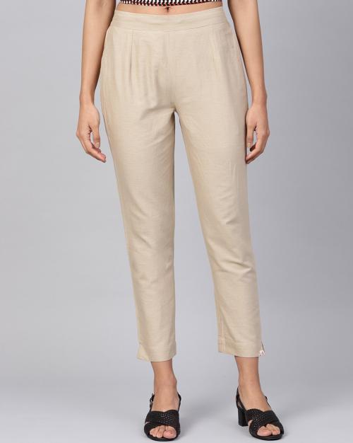 Ankle-Length Pants with Insert Pockets