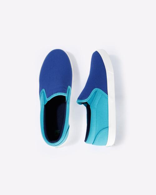 Canvas Sneakers with Contrast Outsole