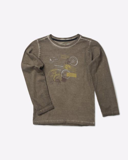 Graphic Print Round-Neck T-shirt