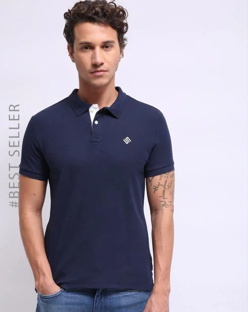 Ajio men tshirts navy s