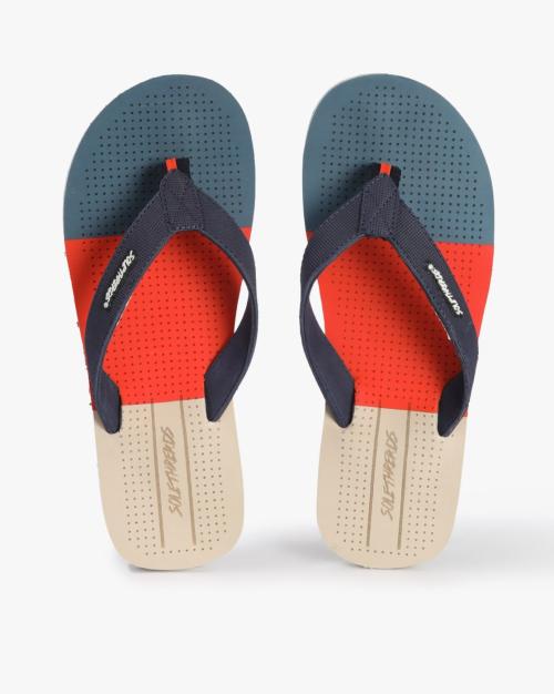 Moz Perforated Thong-Strap Flip-Flops