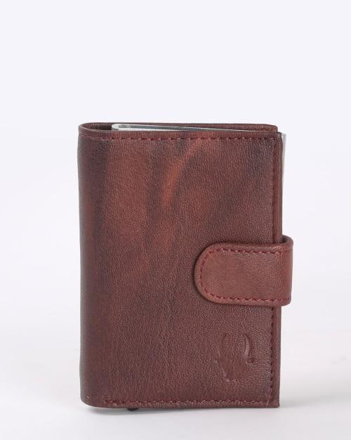 RFID Protected Genuine Leather Card Holder