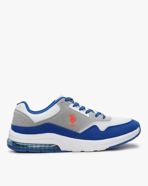 Men Crest Lace-Up Sneakers