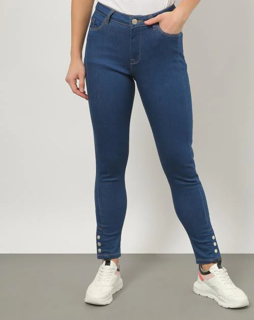 Women Skinny Indigo Jeans