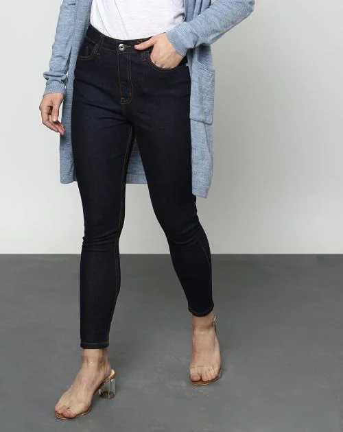 Women Lightly Washed Mid-Rise Skinny Jeans