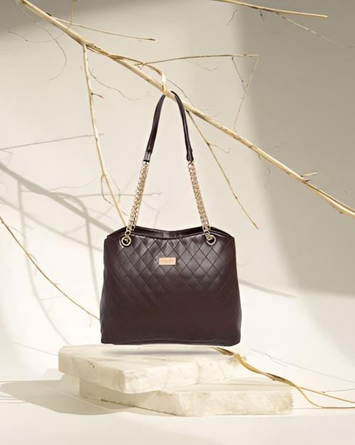 Buy Quilted Shoulder Bag with Chain Straps Online at Best Prices in