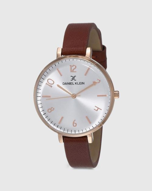 Women DK11983-3 Analogue Watch with Leather Strap