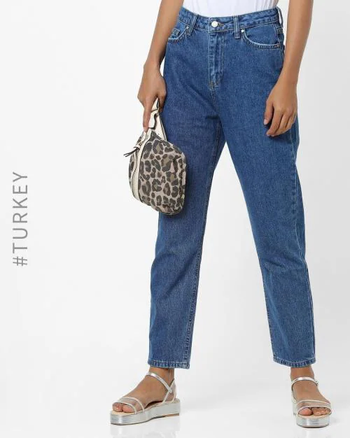 Women Light-Wash Cropped Jeans