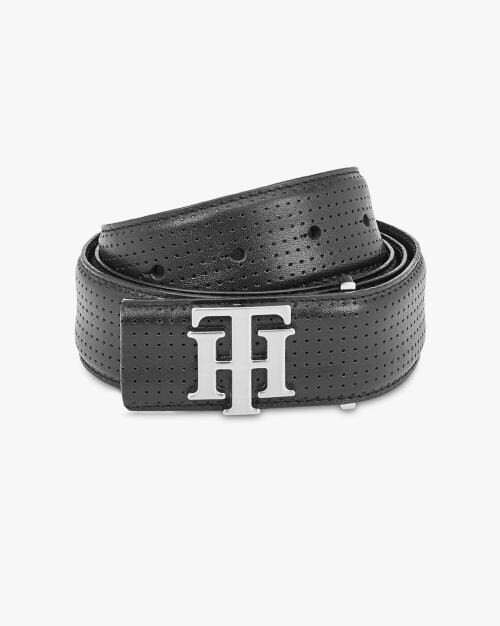 Textured Leather Belt
