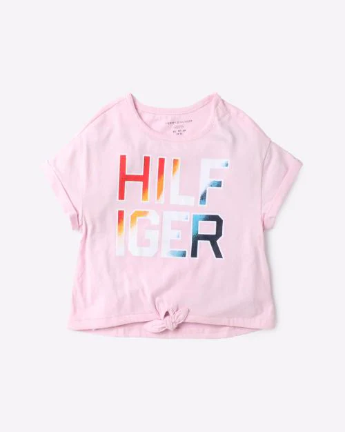 Typographic Print Crew-Neck T-shirt