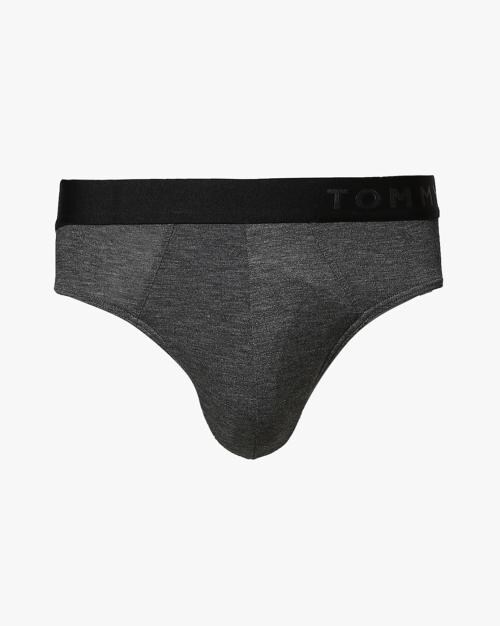 Heathered Briefs with Branded Waistband