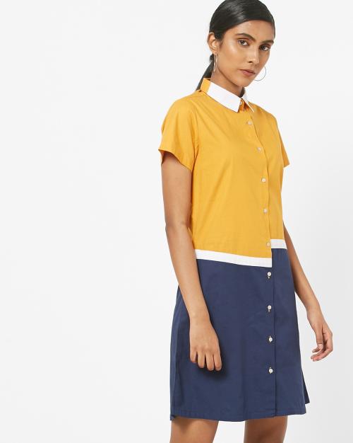 Colourblock Shift Dress