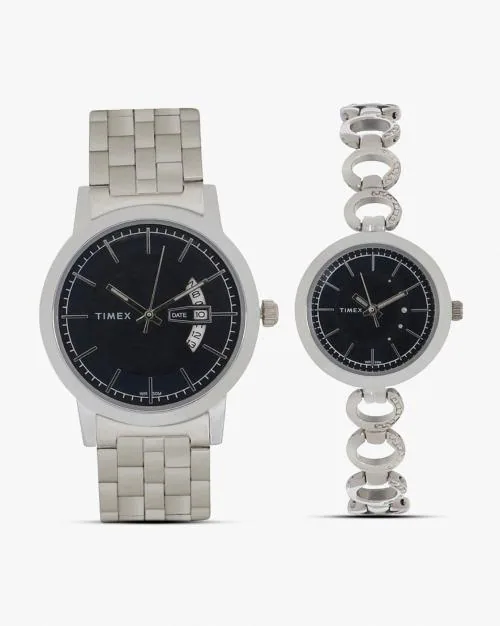 TW00PR228 His & Hers Couple Analogue Watch Set