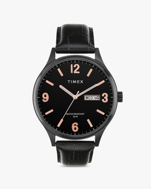 Men TWEG18403 Analogue Watch with Leather Strap