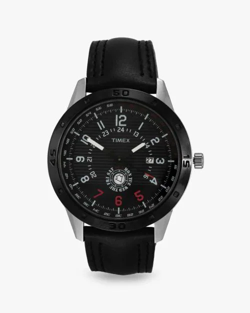 TI000U90200 Analogue Watch with Leather Strap